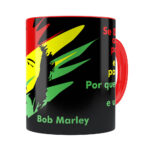 Caneca Bob Marley Se Deus Criou Vermelha
