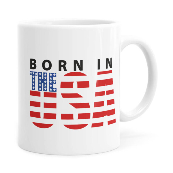 Caneca Born In The Usa Branca