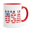 Caneca Born In The Usa Vermelha