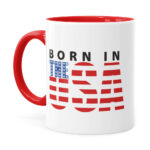 Caneca Born In The Usa Vermelha