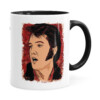 Caneca Elvis Presley Arte History Preta