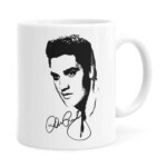 Caneca Elvis Presley Face Branca
