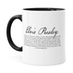 Caneca Elvis Presley Face Preta