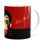 Caneca Elvis Presley Minimalista Branca