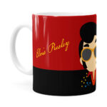 Caneca Elvis Presley Minimalista Branca