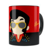 Caneca Elvis Presley Minimalista Preta
