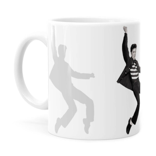 Caneca Elvis Presley Prisioneiro Do Rock Branca