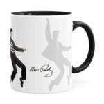 Caneca Elvis Presley Prisioneiro Do Rock Preta