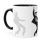 Caneca Elvis Presley Prisioneiro Do Rock Preta