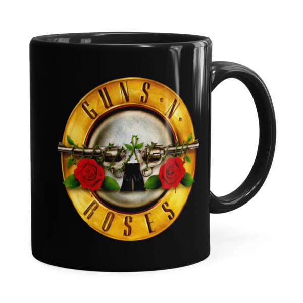 Caneca Guns N Roses Logo Preta