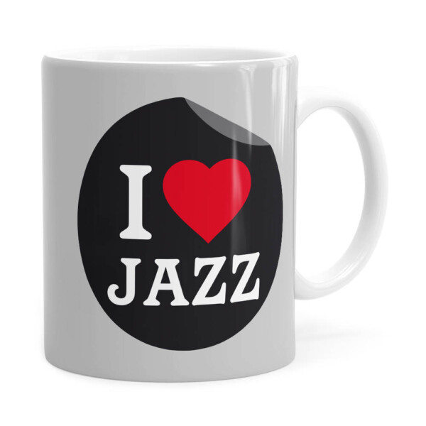 Caneca I Love Jazz V01 Branca