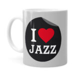 Caneca I Love Jazz V01 Branca
