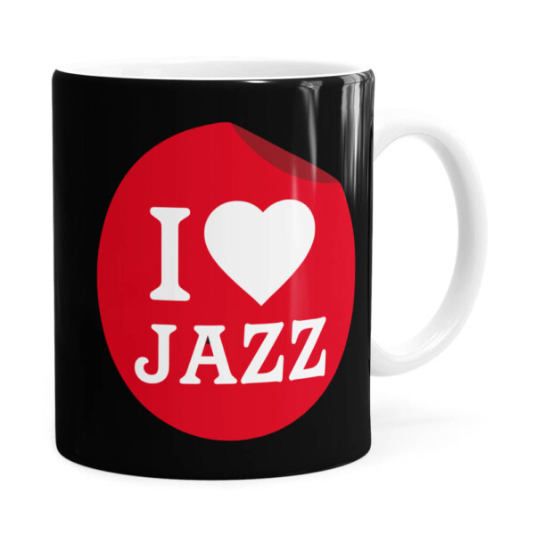 Caneca I Love Jazz V02 Branca