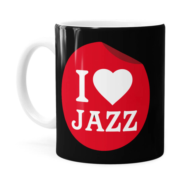 Caneca I Love Jazz V02 Branca