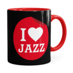 Caneca I Love Jazz V02 Vermelha