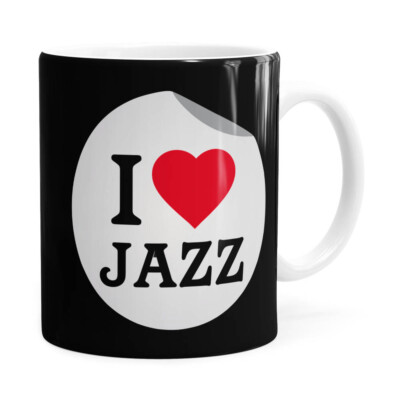 Caneca I Love Jazz V03 Branca