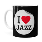 Caneca I Love Jazz V03 Branca