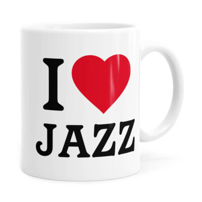 Caneca I Love Jazz V04 Branca