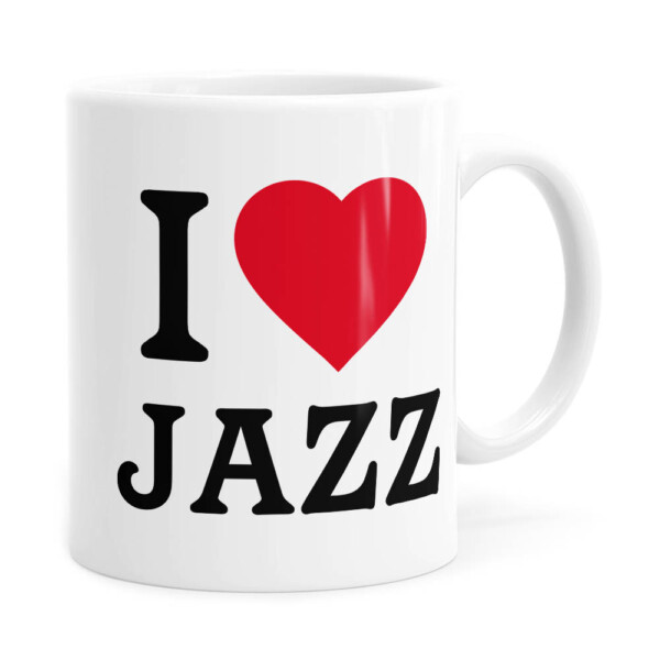 Caneca I Love Jazz V04 Branca