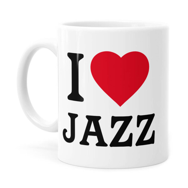 Caneca I Love Jazz V04 Branca