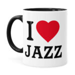 Caneca I Love Jazz V04 Preta