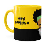 Caneca Jimi Hendrix Minimalista Amarela