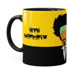 Caneca Jimi Hendrix Minimalista Preta