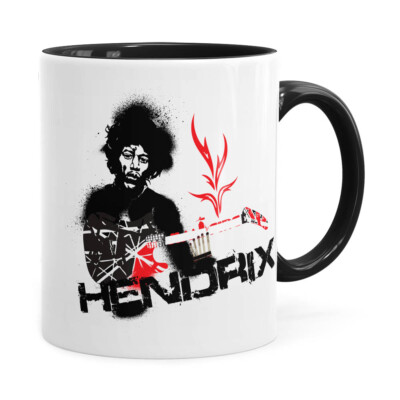 Caneca Jimi Hendrix Preta