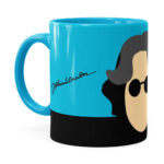 Caneca John Lennon Minimalista Azul Claro