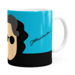 Caneca John Lennon Minimalista Branca