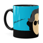 Caneca John Lennon Minimalista Preta
