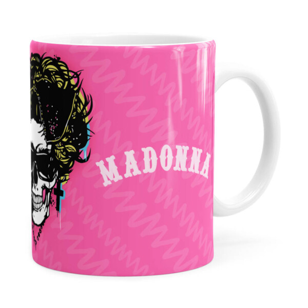 Caneca Madonna Caveira Branca