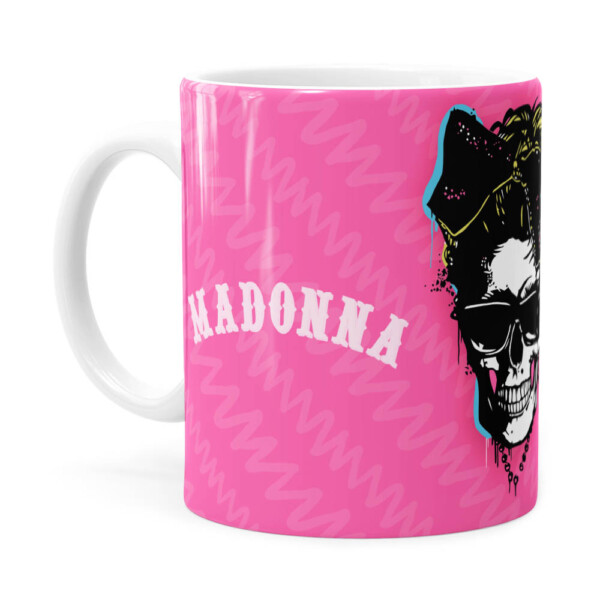 Caneca Madonna Caveira Branca