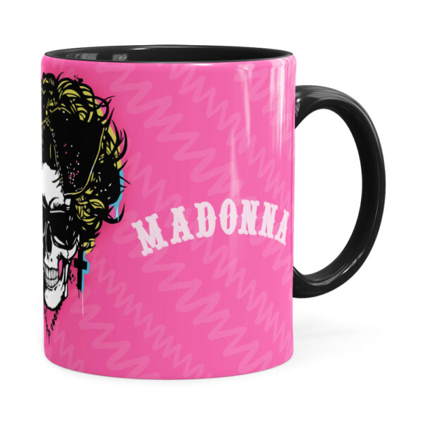 Caneca Madonna Caveira Preta