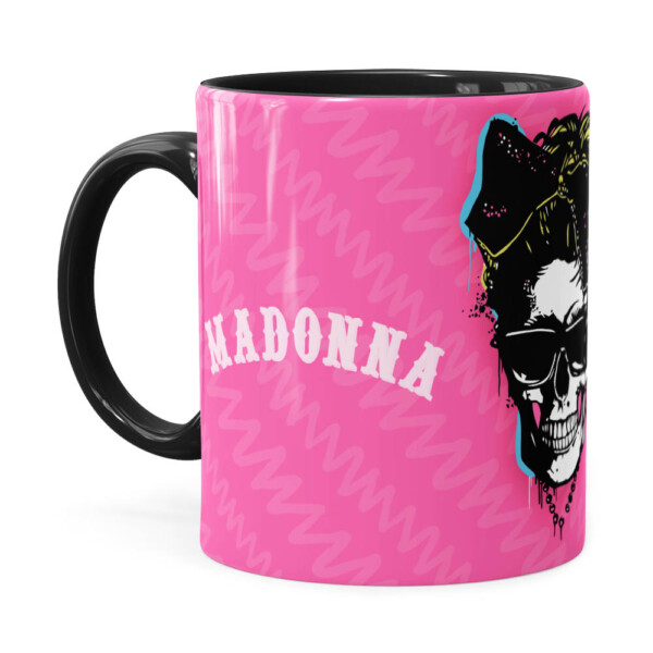 Caneca Madonna Caveira Preta