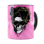 Caneca Madonna Caveira Preta