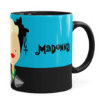 Caneca Madonna Minimalista Preta