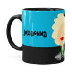 Caneca Madonna Minimalista Preta