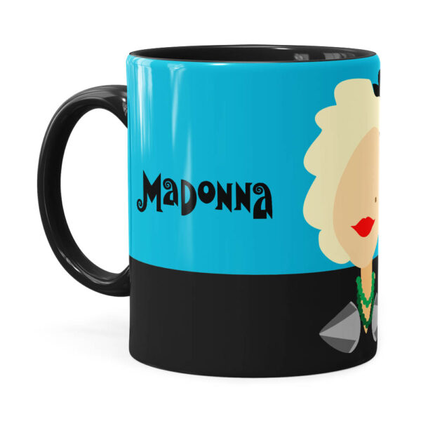 Caneca Madonna Minimalista Preta
