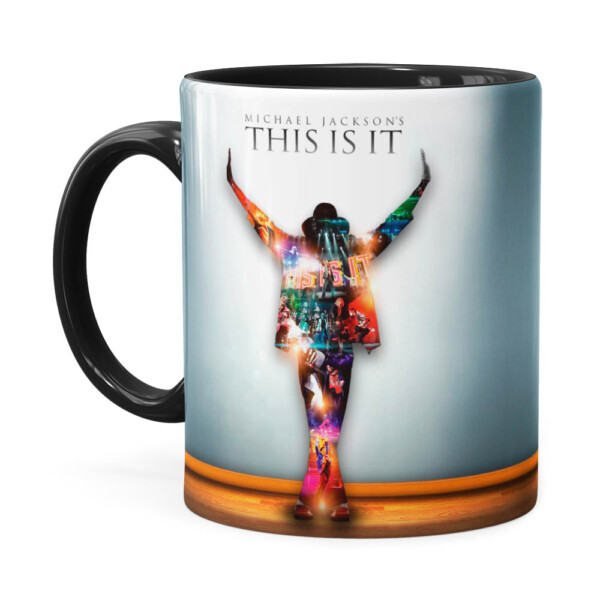 Caneca Michael Jackson This Is It Preta