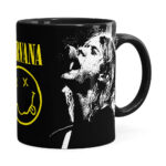 Caneca Nirvana Kurt Cobain Preta