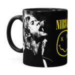 Caneca Nirvana Kurt Cobain Preta