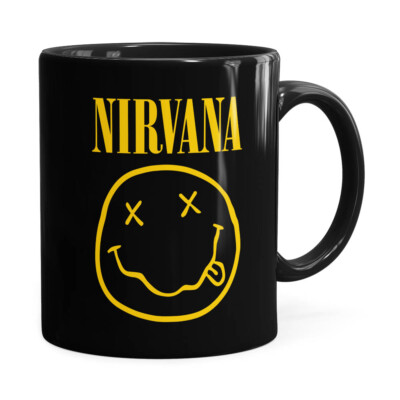Caneca Nirvana Logo Preta