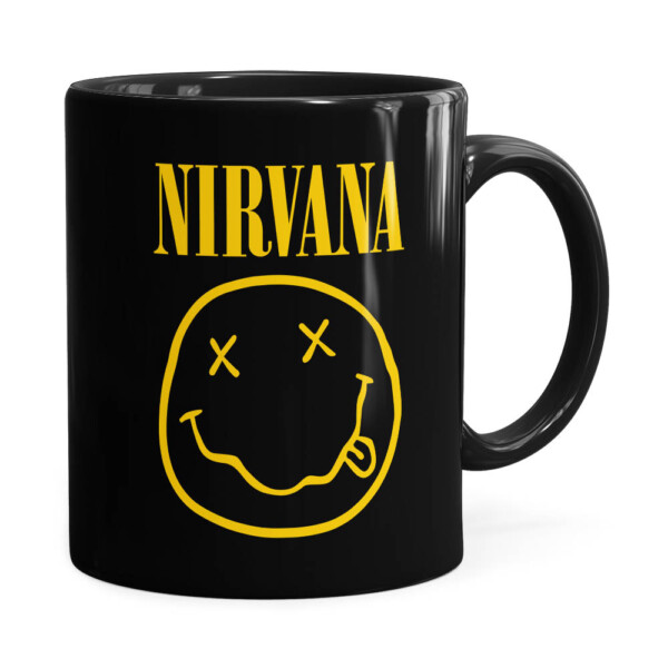 Caneca Nirvana Logo Preta