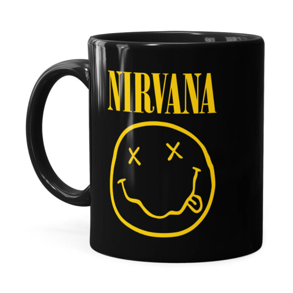 Caneca Nirvana Logo Preta