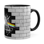 Caneca Pink Floyd The Dark Side E The Wall Preta