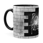Caneca Pink Floyd The Dark Side E The Wall Preta
