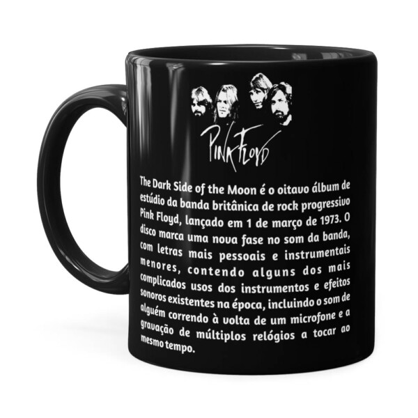Caneca Pink Floyd The Dark Side Of The Moon V02 Preta