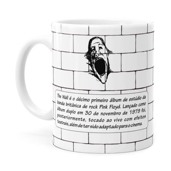 Caneca Pink Floyd The Wall Branca