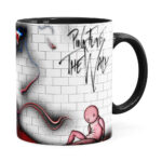Caneca Pink Floyd The Wall Grafiti Preta